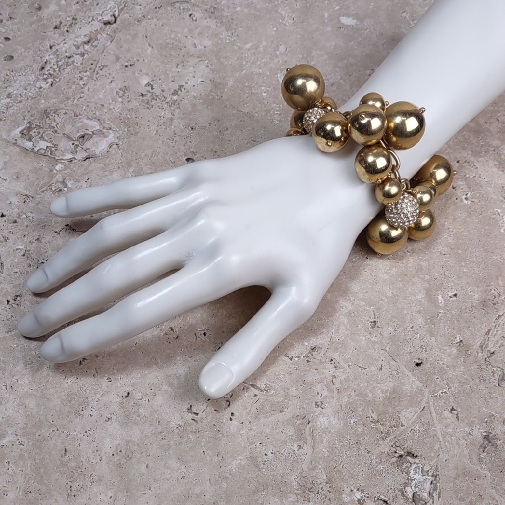J Crew Golden Baubles Charm Bracelet